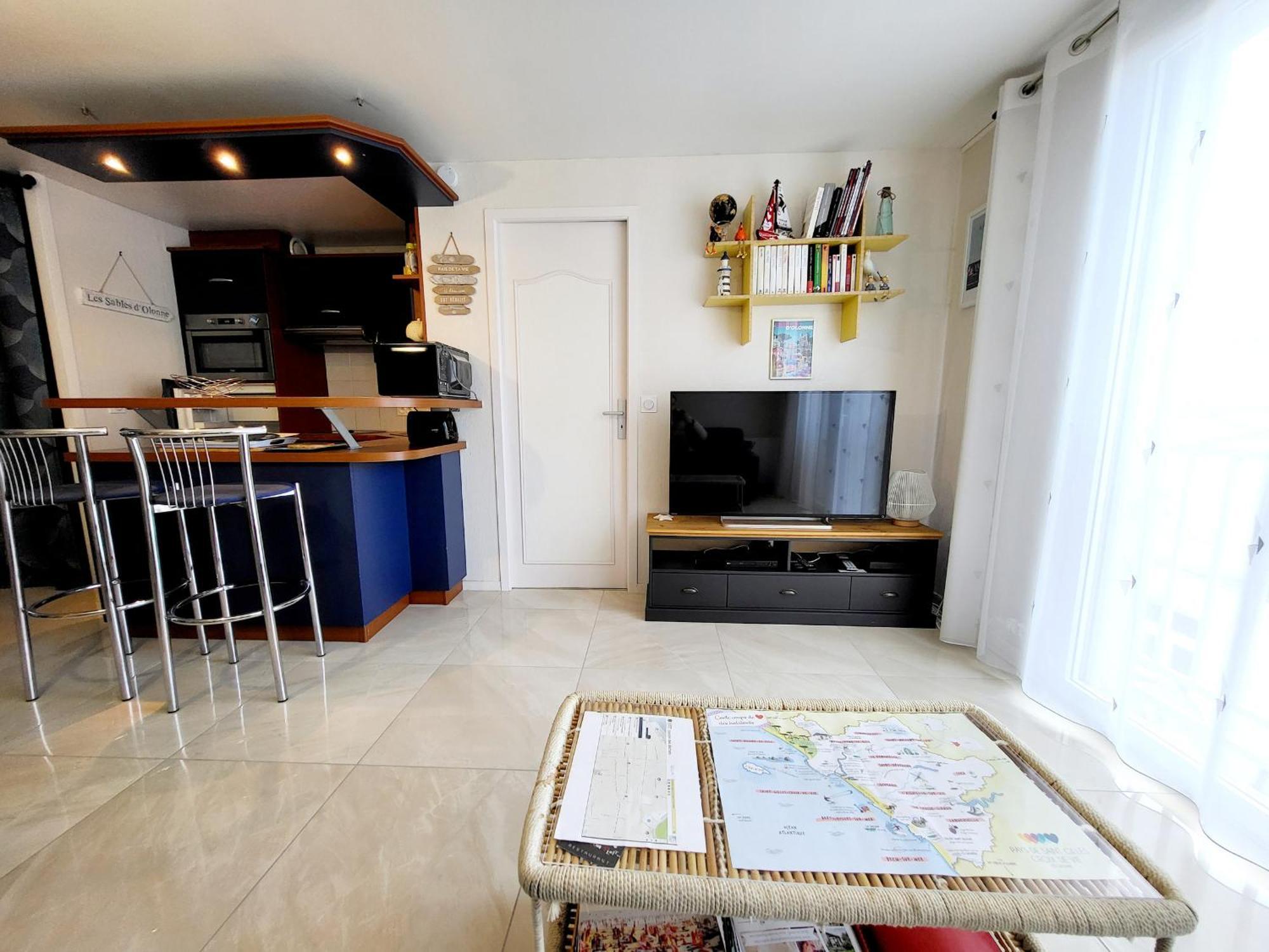 Appartement Moderne Au Centre-Ville, 150M Plage, Wifi, Confort Ideal Pour Familles - Fr-1-92-876 Les Sables-dʼOlonne Εξωτερικό φωτογραφία